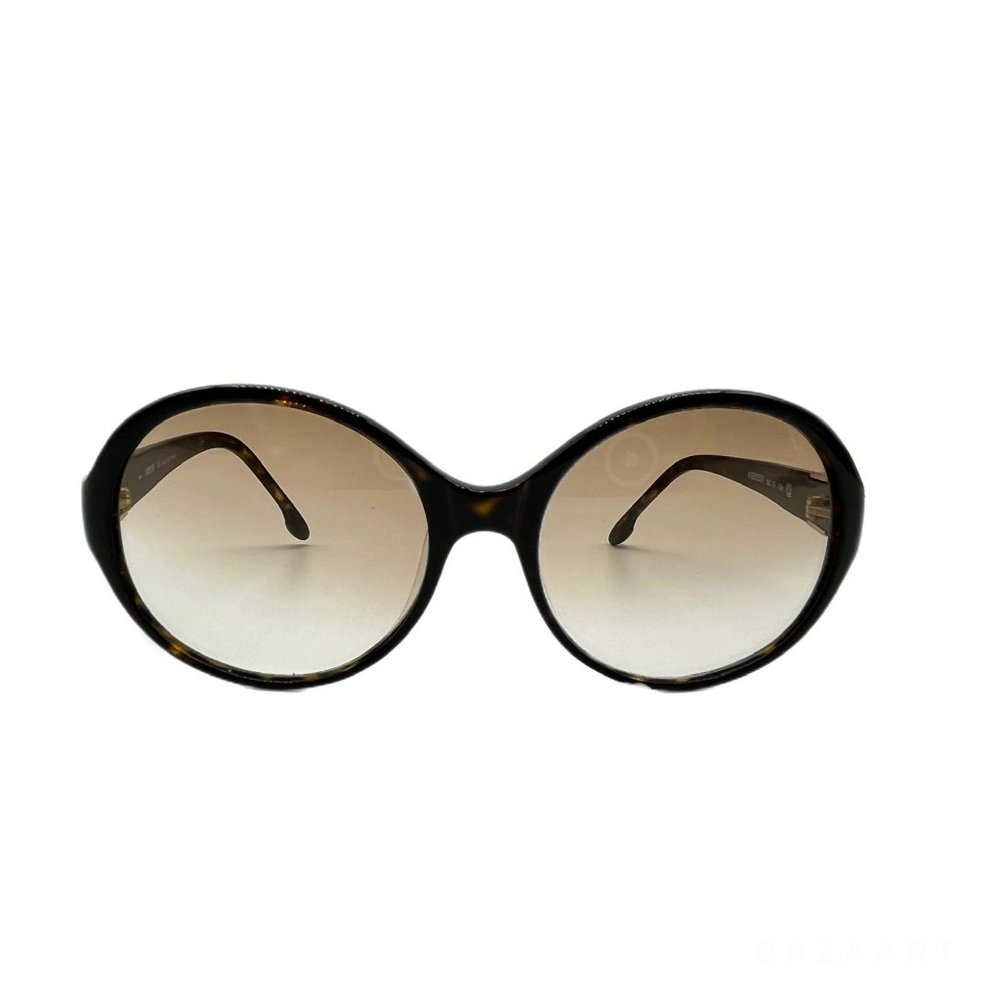 Anna Sui AS60501 Made in Italy Women's Vintage Round Sunglasses in Brown